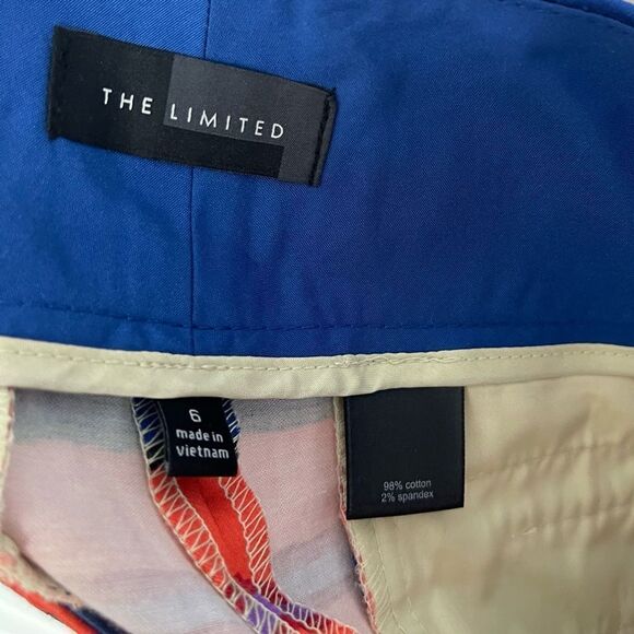 the limited Shorts 6 Women Stripes Multicolor Bright Preppy Casual - Picture 4 of 5